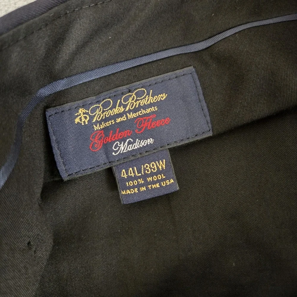 Brooks Brothers Suit Mens 44L 35x35 Golden Fleece‎ Madison Vitale Full Canvas